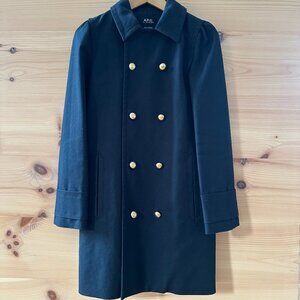 APC Navy Blue Coat - Size 34